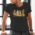Spooky Halloween Book Lover Halloween Reading Goose Men's V-Neck T-Shirt