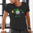 St Patricks Day Golf Golfing Irish Golfer Beer Humor Men Dad Men's V-Neck T-Shirt