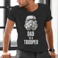 Star Wars Father's Day Stormtrooper Dad Is A Trooper Vintage Men's V-Neck T-Shirt