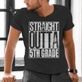 Straight Outta 5th Grade Shirt Graduation 2017 Men's V-Neck T-Shirt
