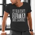 Straight Outta Art School Graduation Shirt Men's V-Neck T-Shirt