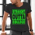 Straight Outta College 2018 Graduation Men's V-Neck T-Shirt