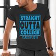 Straight Outta College Class Of 2018 Graduation Shirt Men's V-Neck T-Shirt