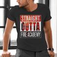Straight Outta Fire AcademyShirt Firefighter Graduation Men's V-Neck T-Shirt