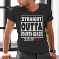 Straight Outta Fourth Grade Class Of 2026 Shirt Graduation Men's V-Neck T-Shirt