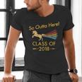 STRAIGHT OUTTA HIGH SCHOOL 2018 Grad Graduation Shirt Men's V-Neck T-Shirt