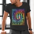 Straight Outta High School Class Of 2022 Graduation Men's V-Neck T-Shirt