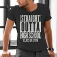 STRAIGHT OUTTA HIGH SCHOOL Senior 2019 Graduation Men's V-Neck T-Shirt