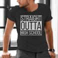Straight Outta High School Senior Graduation Men's V-Neck T-Shirt