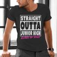 Straight Outta Junior High School Graduation Men's V-Neck T-Shirt