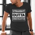 Straight Outta Kindergarten Shirts Graduation Men's V-Neck T-Shirt