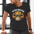 Stud Muffin Muffin Lover Dad Boyfriend Men Boys Men's V-Neck T-Shirt