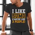 Sumo Wrestling Introvert Wrestler Sumotori Japanese Sport Men's V-Neck T-Shirt