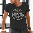 Super Camping King Camp Camper Dad Men Husband Men's V-Neck T-Shirt
