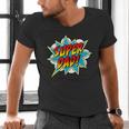 Super Dad Comic Book Superhero Father's Day Men's V-Neck T-Shirt