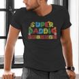 Super Daddio Retro Gamer Dad Style Men's V-Neck T-Shirt