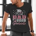 Super Proud Dad Of 2025 Graduate Senior Graduation Family Men's V-Neck T-Shirt