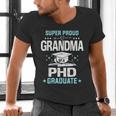 Super Proud Grandma Of A PHD Graduate Senior Graduation Men's V-Neck T-Shirt