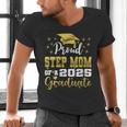 Super Proud Step Mom Of 2025 Graduate Graduation Family Men's V-Neck T-Shirt