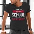 I Survived Catholic School Shirt Catholic Graduation Men's V-Neck T-Shirt