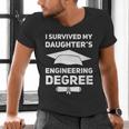 I Survived My Daughter's Engineering Degree Graduation Men's V-Neck T-Shirt
