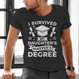 I Survived My Daughter's Master's Degree Graduation Men's V-Neck T-Shirt