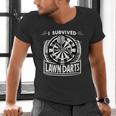 I Survived Lawn Darts Classic Yard Nostalgia Game Fun Men's V-Neck T-Shirt I Survived Lawn Darts Classic Yard Nostalgia Game Fun Men's V-Neck T-Shirt