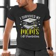 i Survived My Mom's EdD Dissertation Graduation Mom EdD Men's V-Neck T-Shirt