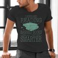 I Survived Reading Banned Books And All I Got Was Sma Men's V-Neck T-Shirt