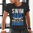 Swim Dad Swimming Dad Of A Swimmer Dad Swim Father Men's V-Neck T-Shirt