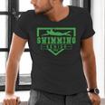 Swimming Senior Night Swim Senior 2026 Graduation 32 Men's V-Neck T-Shirt