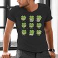 Teacher Reading Shamrock St Patrick’s Day Book Lover Kids Men's V-Neck T-Shirt