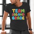 Team Second Grade Shirt 2nd Grade Back To School Graduation Men's V-Neck T-Shirt