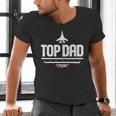 Top Gun Father's Day Top Dad Men's V-Neck T-Shirt