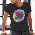 Totally 80's Tie Dye Retro Vibes 1980s Style Nostalgia Men's V-Neck T-Shirt