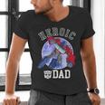 Transformers Father's Day Optimus Prime Heroic Dad Vintage Men's V-Neck T-Shirt Transformers Father's Day Optimus Prime Heroic Dad Vintage Men's V-Neck T-Shirt