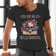 You Had Me At Trigger Warning Smut Books Dark Romance Skull Men's V-Neck T-Shirt