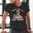 Trump Tariffed Your Mom Last Night Saying Meme Dad Men Men's V-Neck T-Shirt