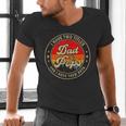 I Have Two Titles Dad & Pops I Rock Them Both For Grandpa Men's V-Neck T-Shirt