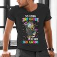 Unicorn So Long 2nd Grade Hello 3rd Grade Graduation Men's V-Neck T-Shirt