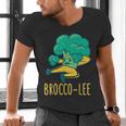 Vegetable Word Game Dad Joke Brocco-Lee Broccoli Men's V-Neck T-Shirt