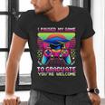 Video Gamer Graduate Graduation Grad Gaming Men's V-Neck T-Shirt