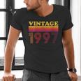 Vintage 1997 Retro Style 90's Born Nostalgia Vibes Birthday Men's V-Neck T-Shirt