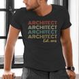 Vintage Architect Est 2018 Graduation 2018 Men's V-Neck T-Shirt