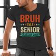 Vintage Bruh I'm A Senior Class Of 2025 Graduation Women Men Men's V-Neck T-Shirt