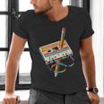 Vintage Cassette Tape And Pencil Nostalgia Party 70s 80s 90s Men's V-Neck T-Shirt