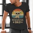 Vintage Chihuahua Dad Dog Lovers Father's Day Tee Men's V-Neck T-Shirt