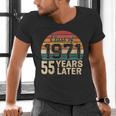 Vintage Class Of 1971 55 Years Later Reunion 55th Graduation Men's V-Neck T-Shirt