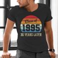 Vintage Class Of 1995 30 Years Later Reunion 30th Graduation Men's V-Neck T-Shirt