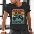 Vintage Class Of 2024 High School Graduation Student Men's V-Neck T-Shirt